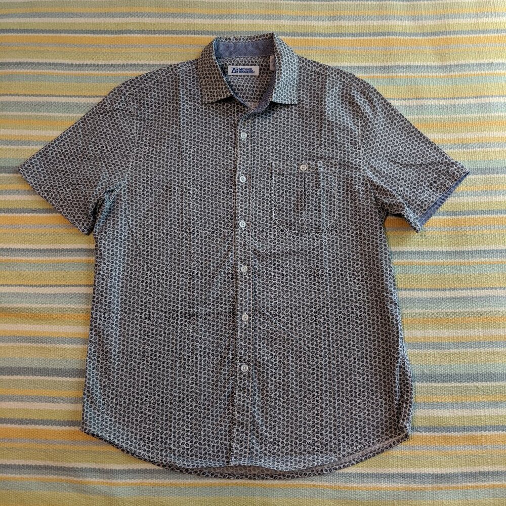 Men's Michael Brandon Short Sleeve Button Down Shirt Small